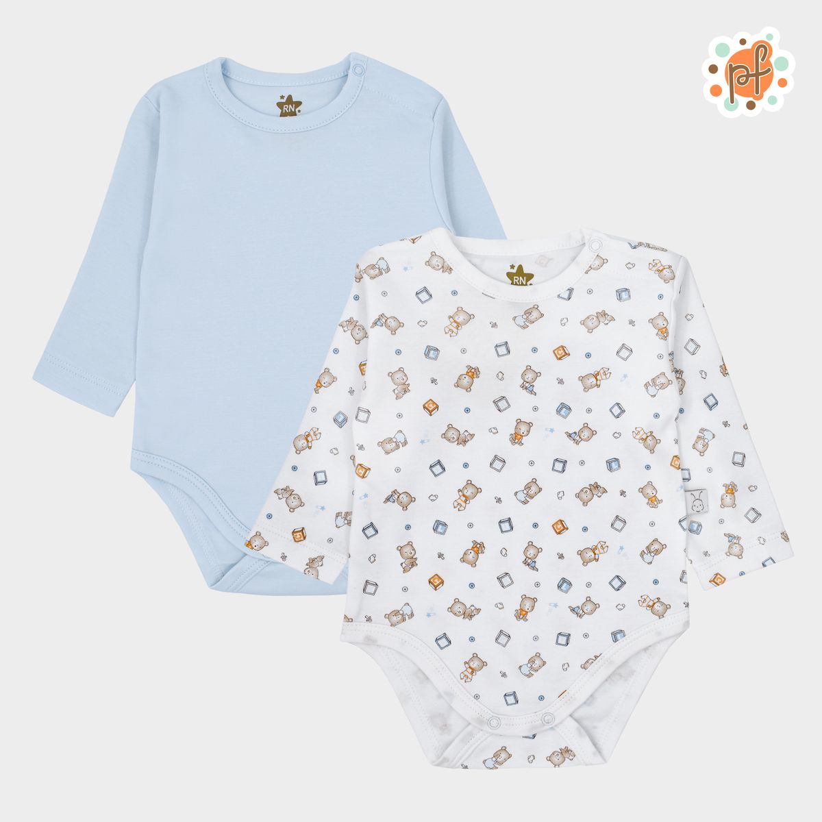 PETITE FOURMI - Set Bodys Oso Jugueton