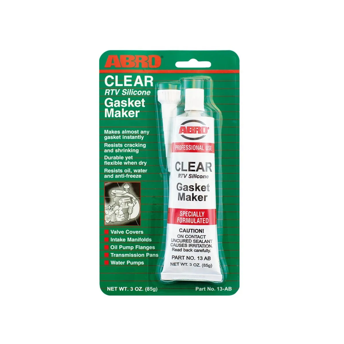 ABRO - ABRO Silicona Automotriz Transparente 13-AB 3oz