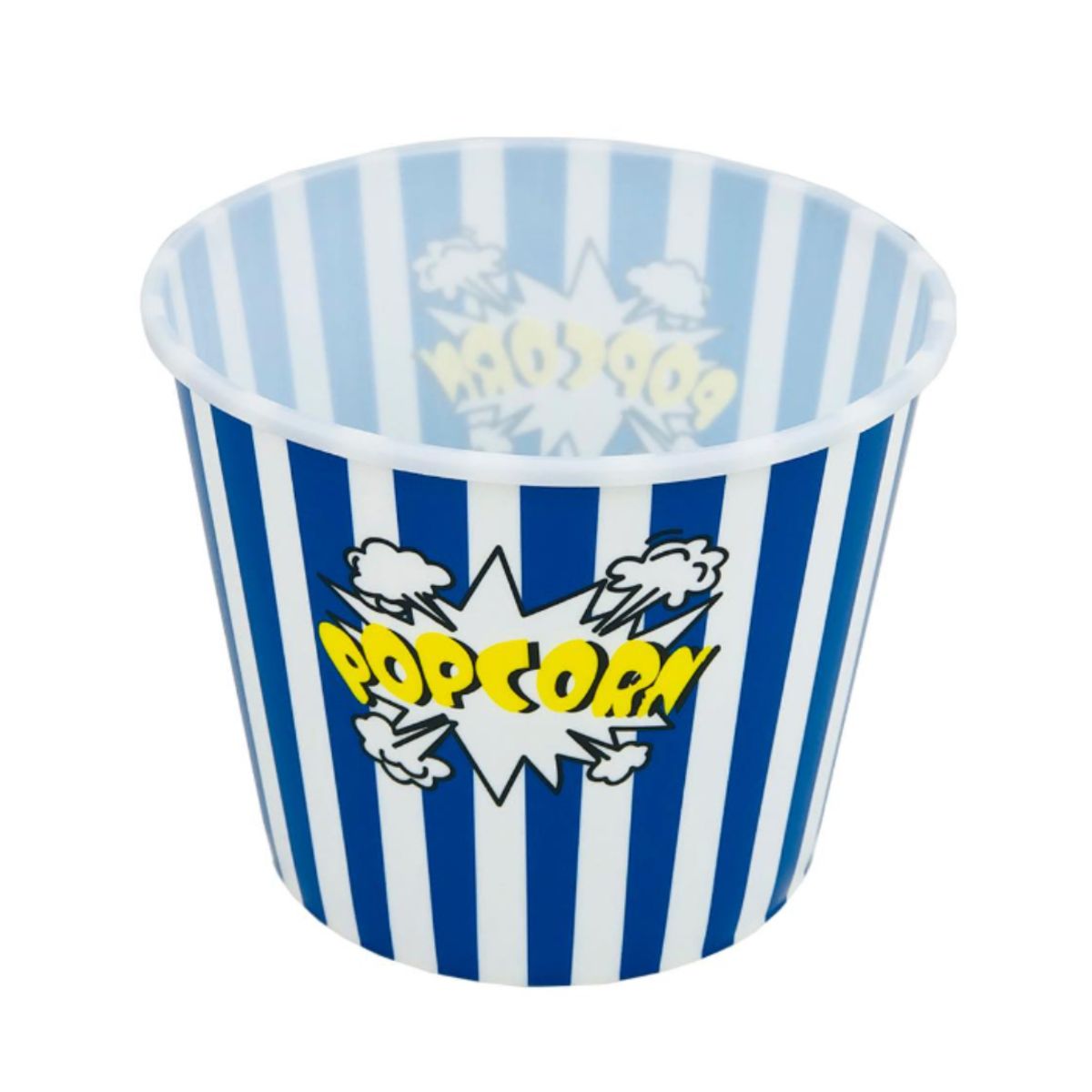 INSPIRA MARKET - Balde Popcorn Canchita Dinamico Practico Pack x2 Azul