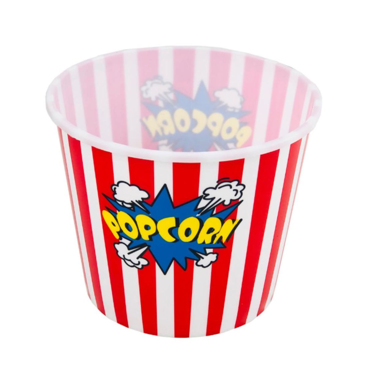 INSPIRA MARKET - Balde Popcorn Canchita Dinamico Practico Pack x2 Rojo