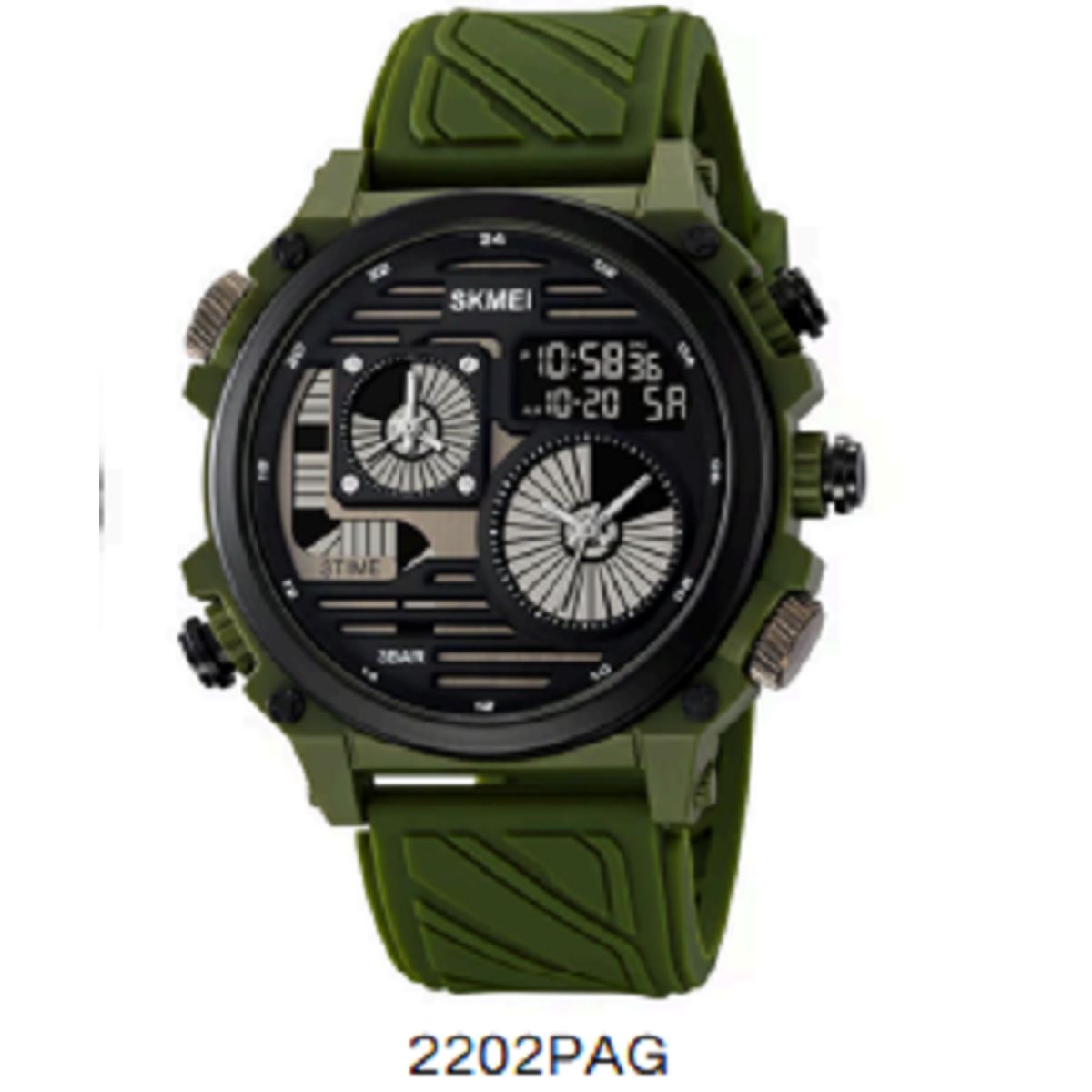 SKMEI - Reloj Skmei 2202 Negro Analogo y Digital