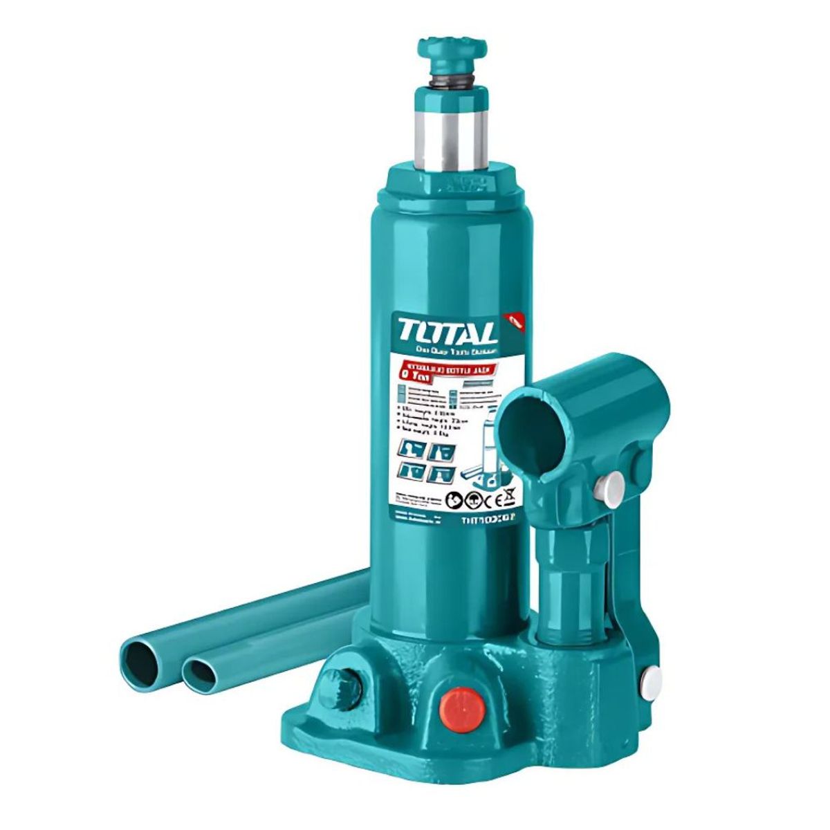 TOTAL TOOLS - GATA BOTELLA 6 TON ALTURA 210-410MM INDUSTRIAL - THT109062
