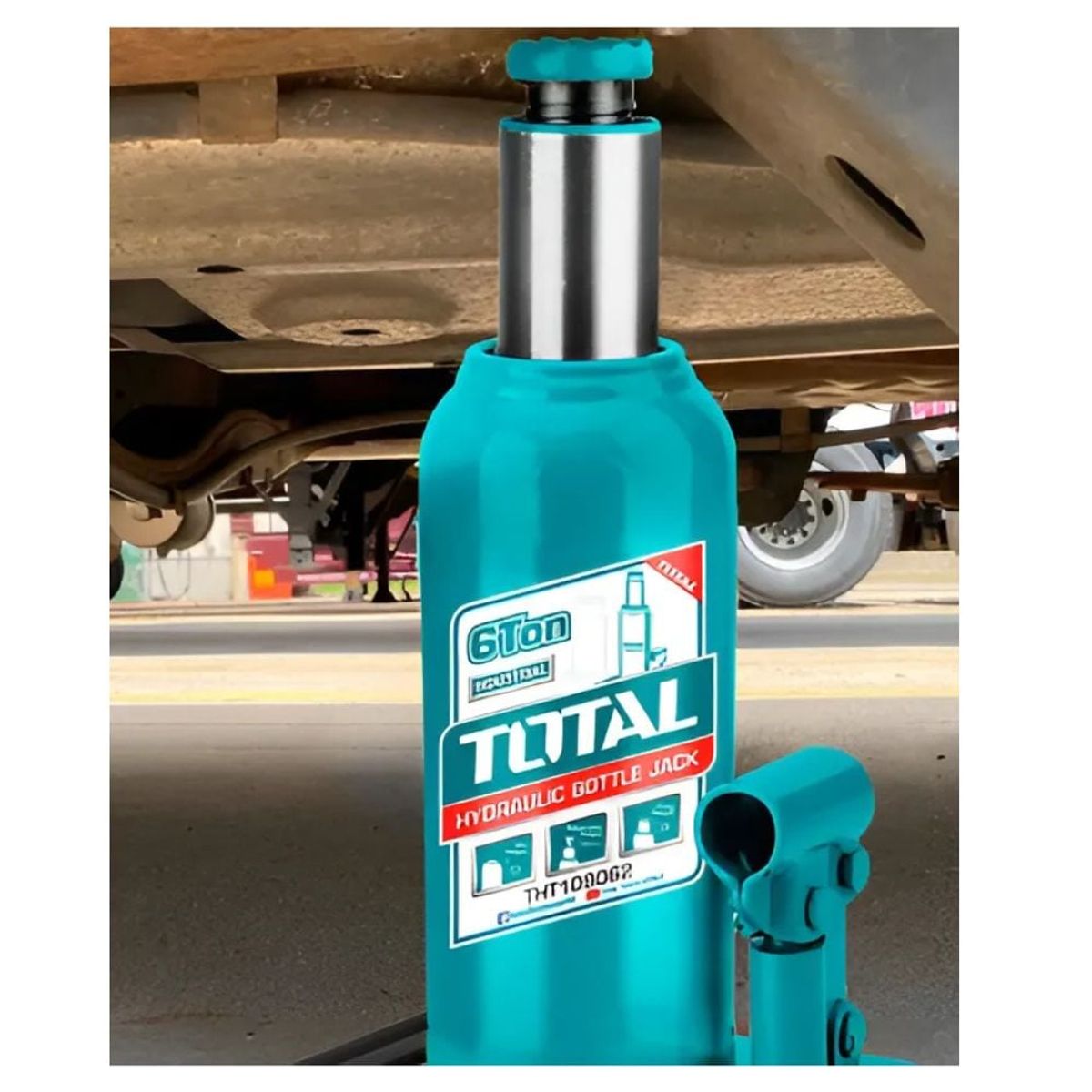 TOTAL TOOLS - GATA BOTELLA 6 TON ALTURA 210-410MM INDUSTRIAL - THT109062