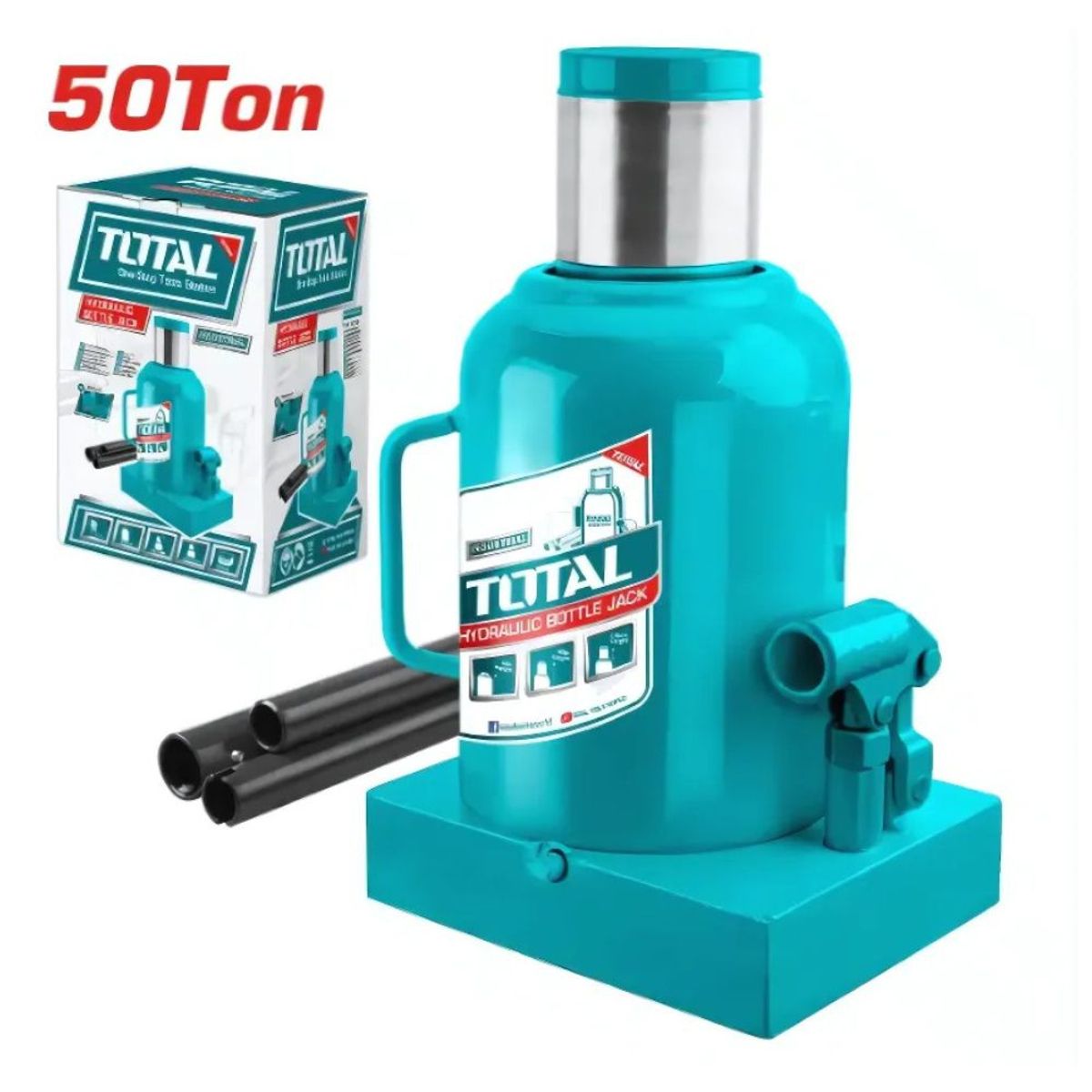TOTAL TOOLS - GATA BOTELLA 50 TON ALTURA 280-470MM INDUSTRIAL - THT109502