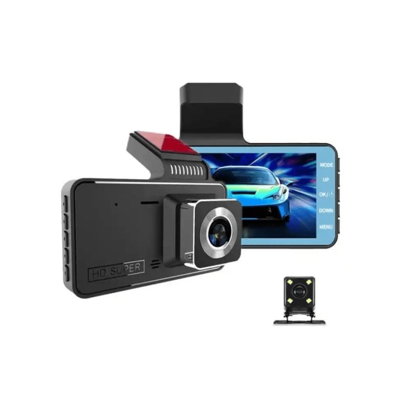 GENERICO - Camara Auto Y Retroceso 2 Camaras Dvr Dual Cámara Para Carro