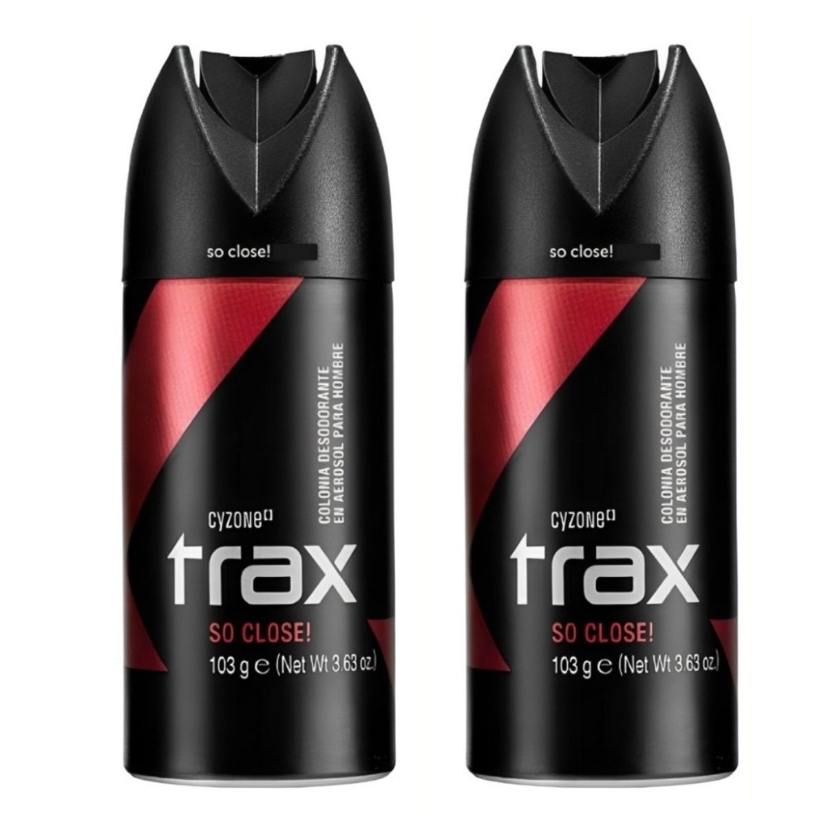 CYZONE - Set x 2 Colonia desodorante Trax cyzone so close!