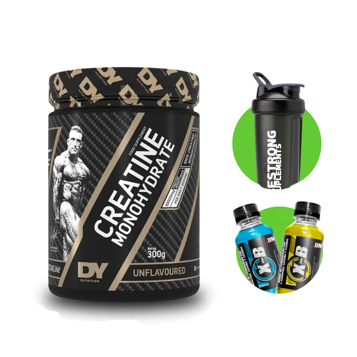 DORIAN YATES - CREATINA MONOHIDRATADA DORIAN YATES 300G + SHAKER + X-B