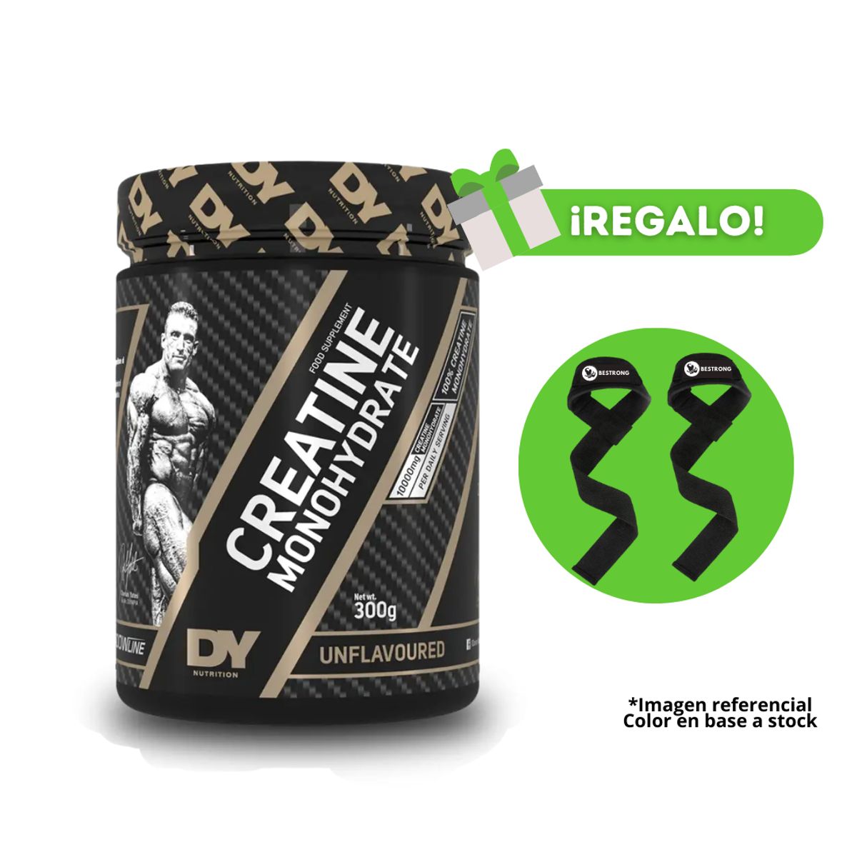 DORIAN YATES - CREATINA MONOHIDRATADA DORIAN YATES 300G + STRAPS