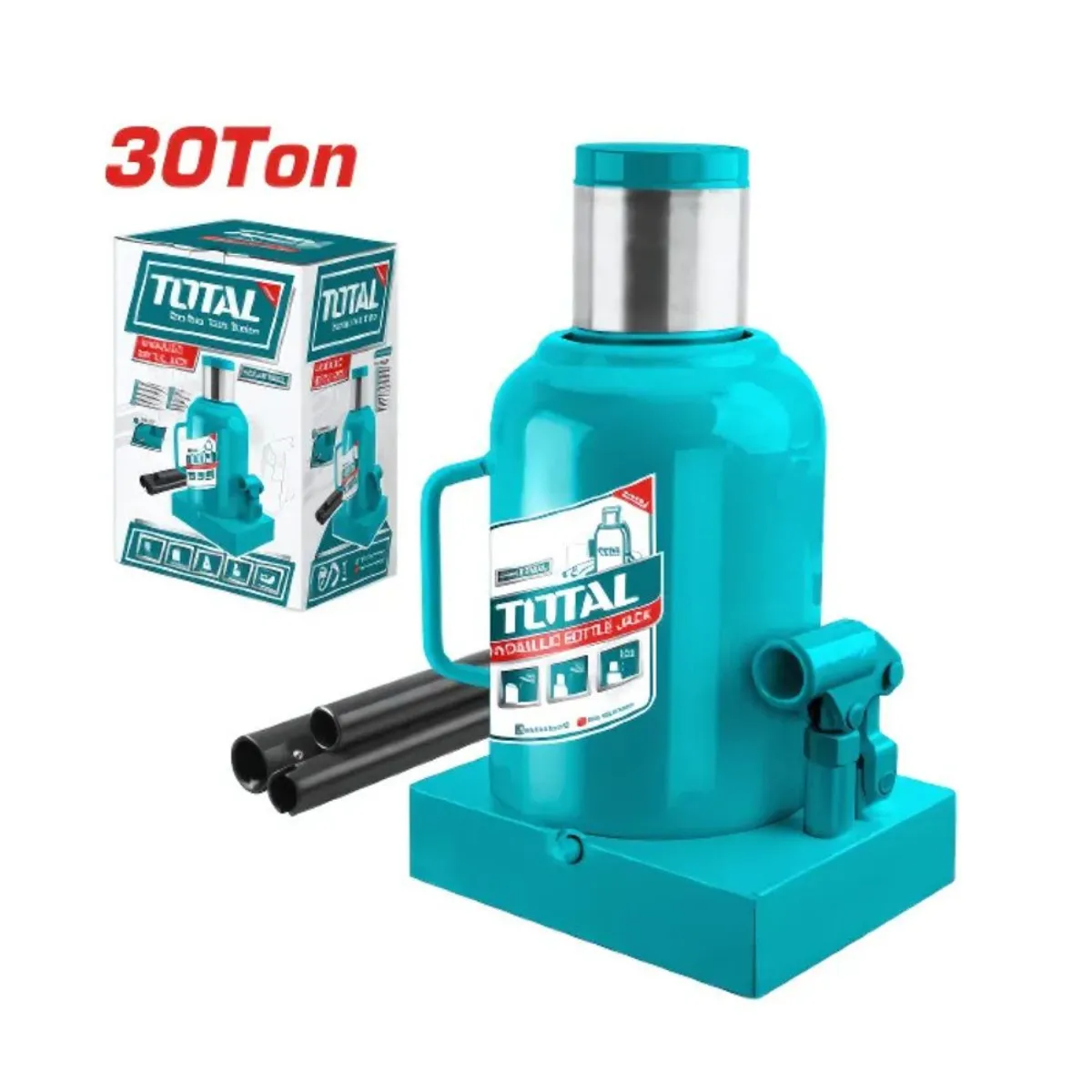 TOTAL TOOLS - GATA BOTELLA 30 TON ALTURA 260-460MM INDUSTRIAL - THT109302