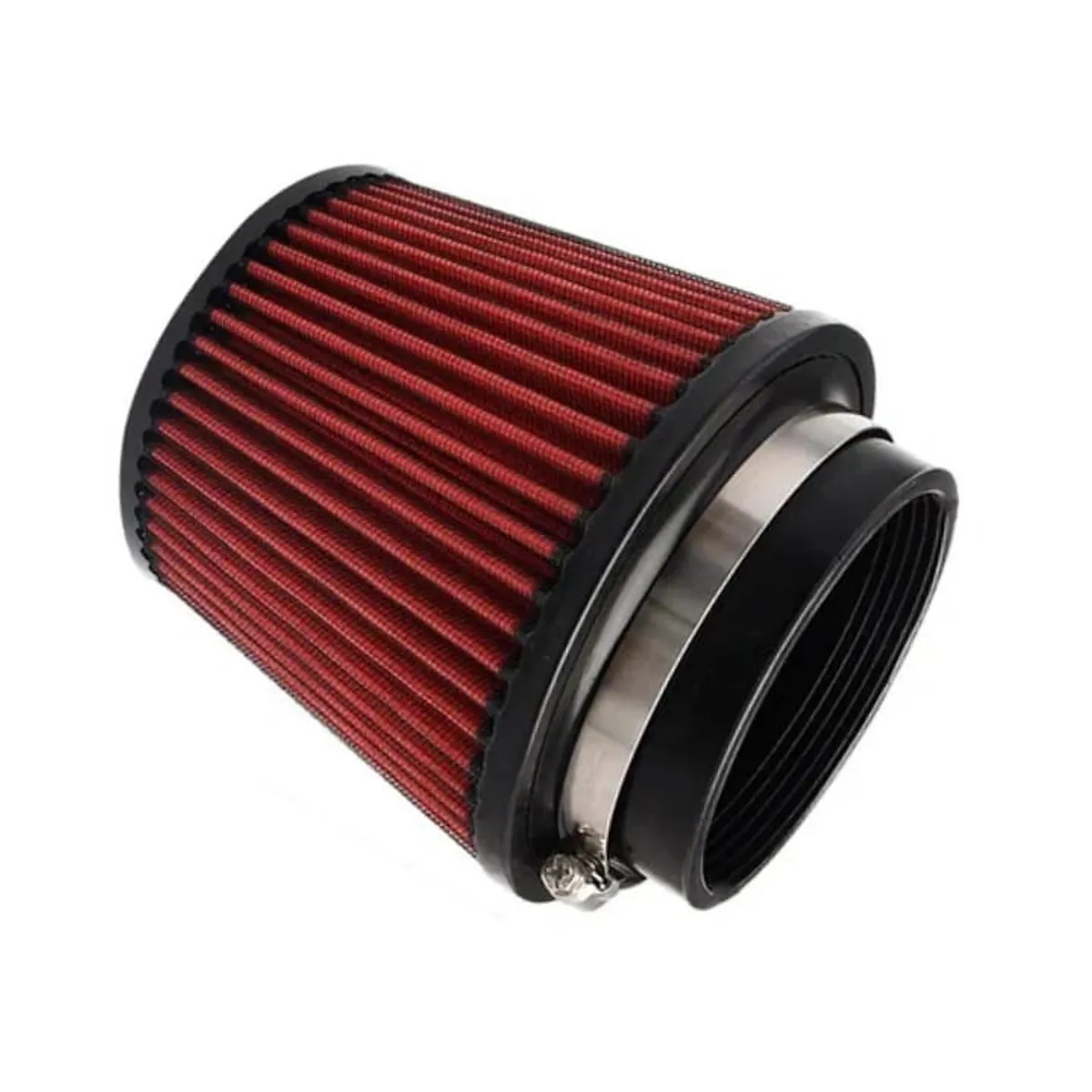 GENERICO - Redondo Universal Cónico Filtro De Aire Universal Color Rojo