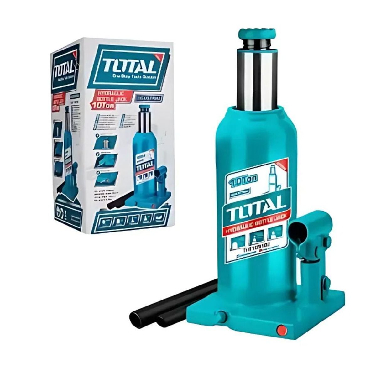 TOTAL TOOLS - GATA BOTELLA 10TON ALTURA 230-460MM INDUSTRIAL - THT109102