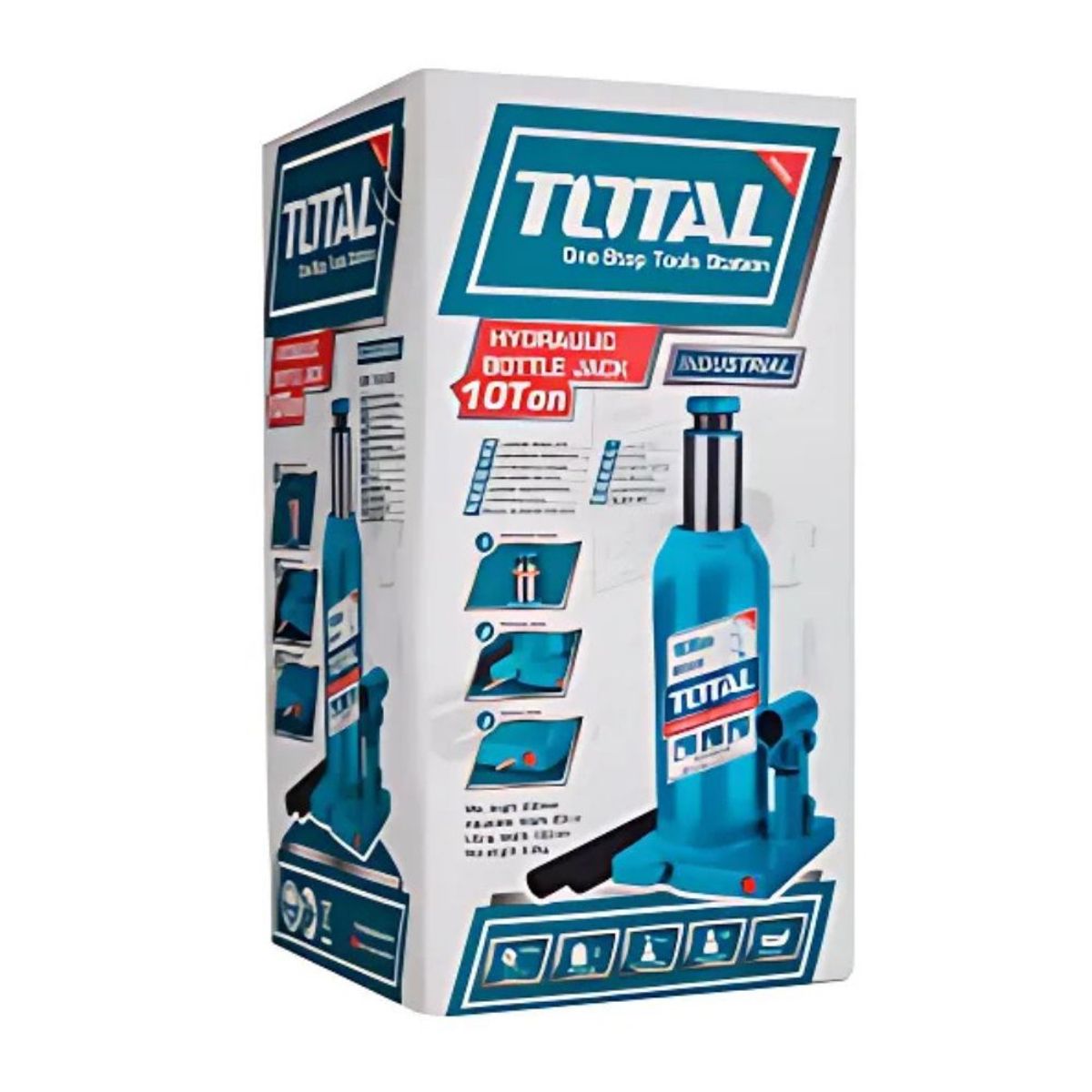 TOTAL TOOLS - GATA BOTELLA 10TON ALTURA 230-460MM INDUSTRIAL - THT109102
