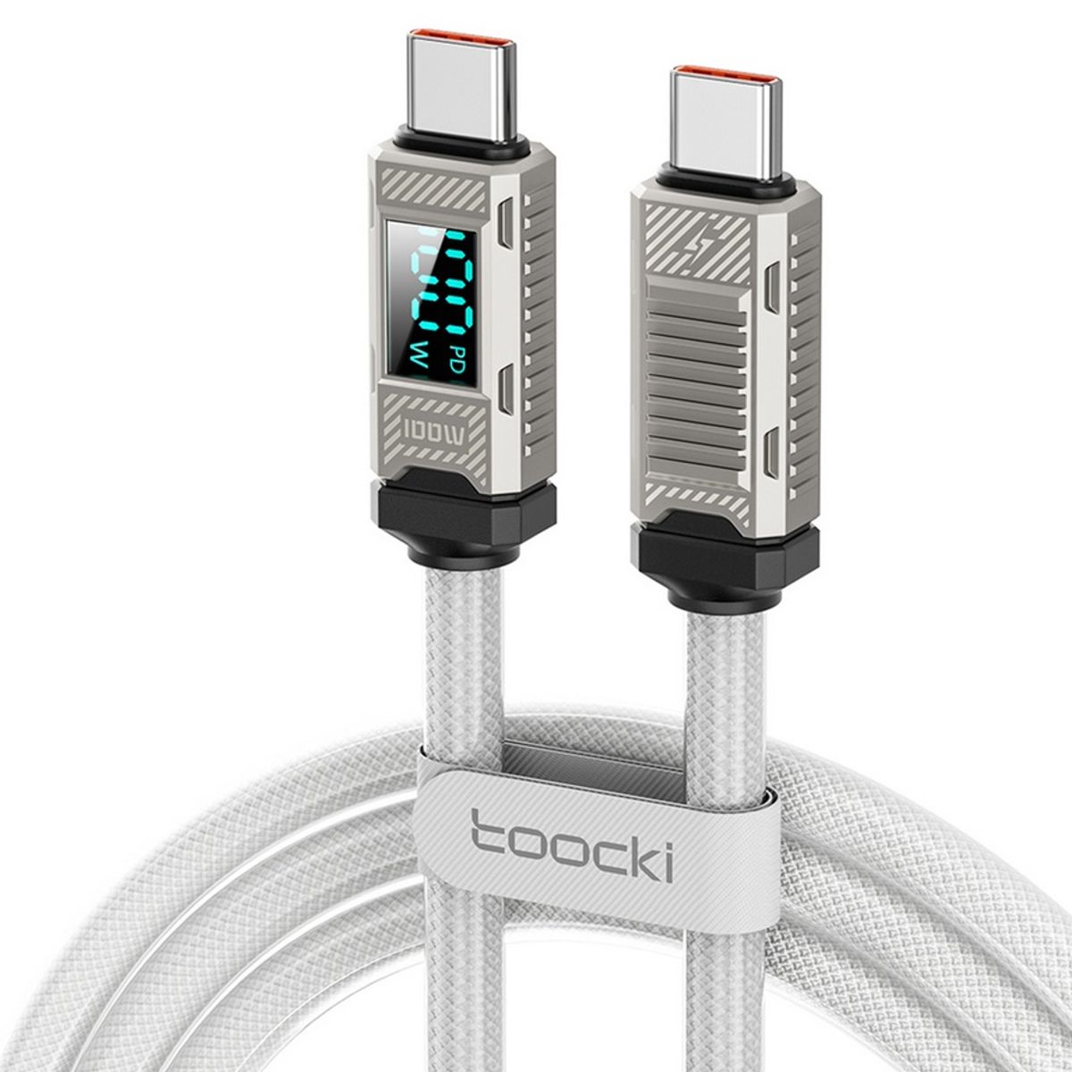 OEM - Cable Tipo C 2 metros - Alta Resistencia - 100W Digital Marca Toocki