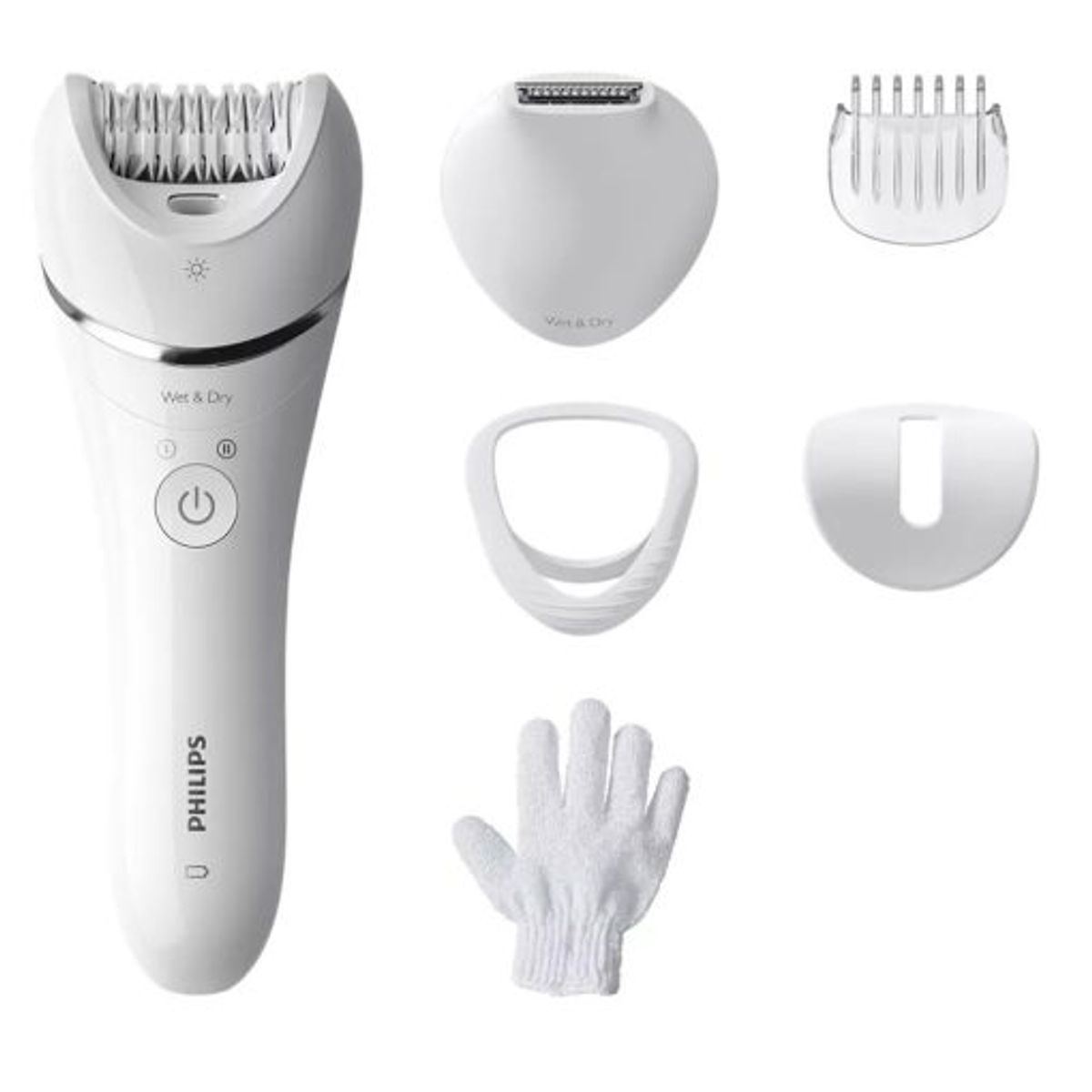 PHILIPS - Depiladora en Humedo y Seco Philips BRE71500 Blanco