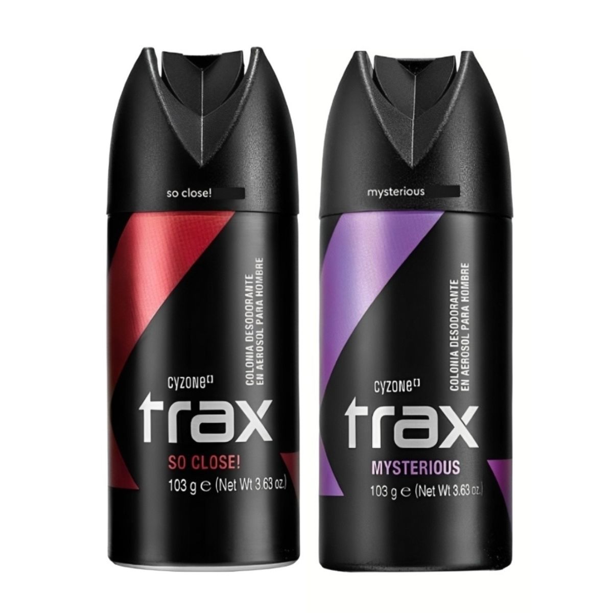 CYZONE - Set x 2 Colonia desodorante Trax cyzone so close! + mysterious