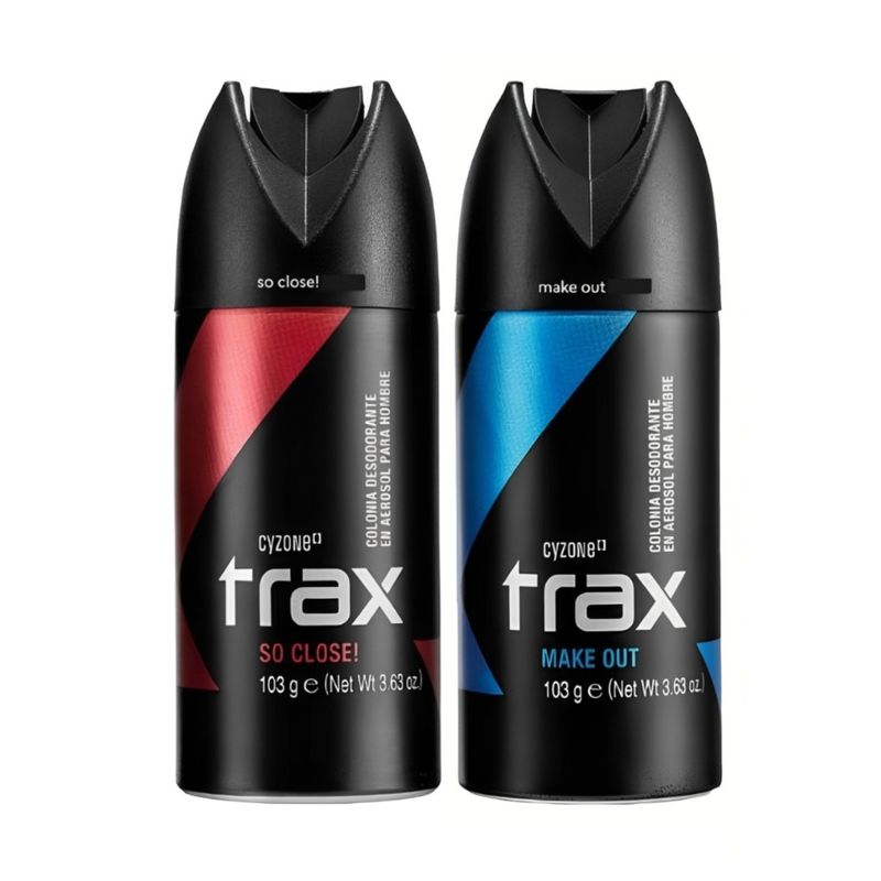 CYZONE - Set x 2 Colonia desodorante Trax so close! + Make out cyzone