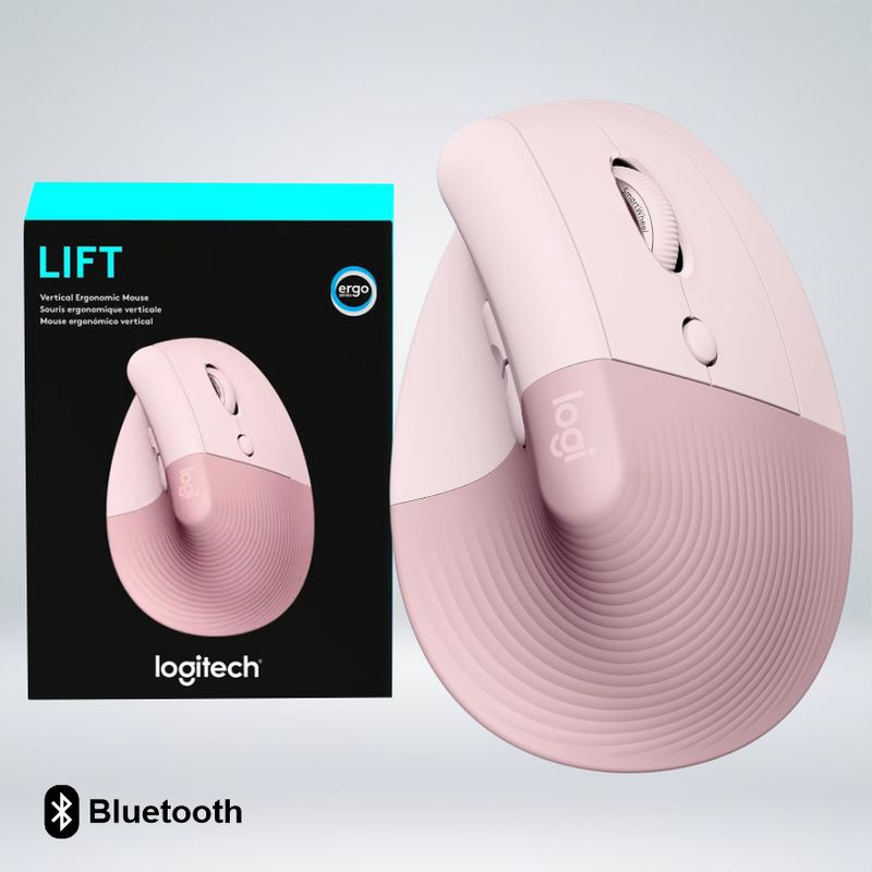 LOGITECH - MOUSE LOGITECH LIFT VERTICAL WIRELESSBLUETOOTH COMODIDAD ANGULO 57°
