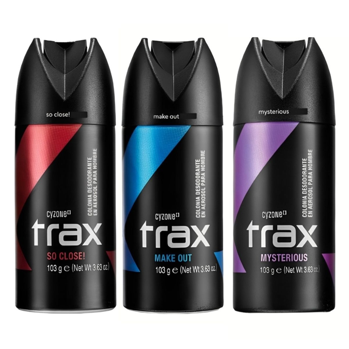 CYZONE - Set x3 Colonia Deo Trax so close Make out mysterious cyzone