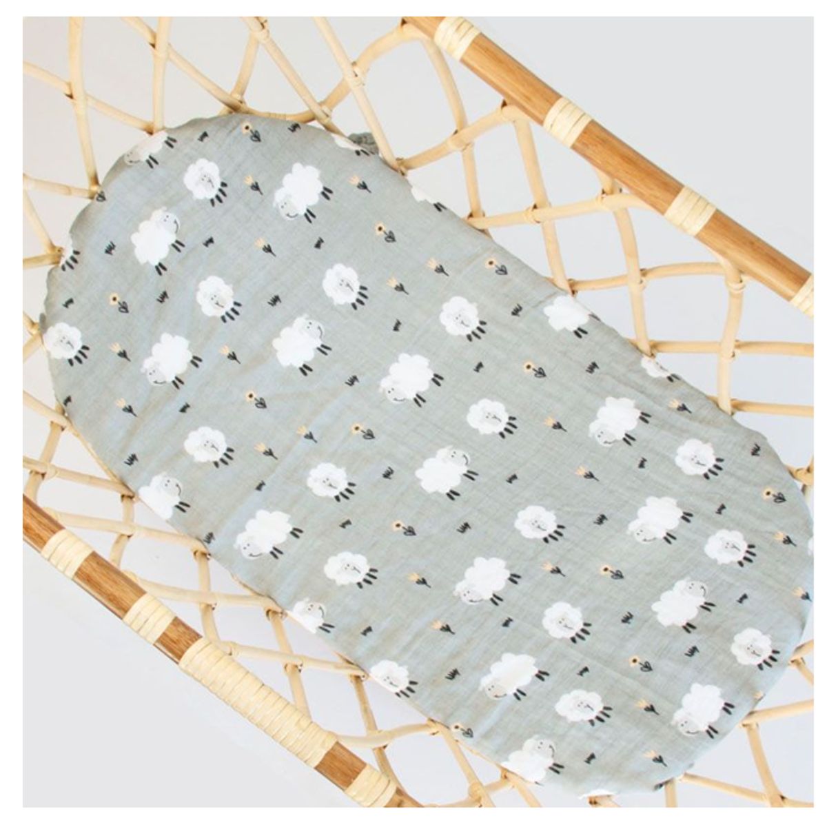 GENERICO - Manta de Muselina Suave para Bebé ovejas