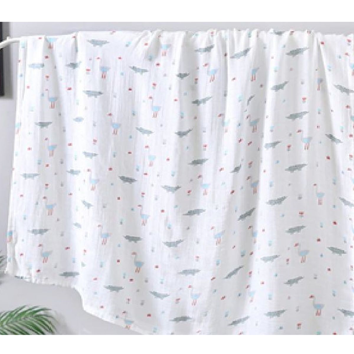 GENERICO - Manta de Muselina Suave para Bebé 100% Algodón cocodrilo