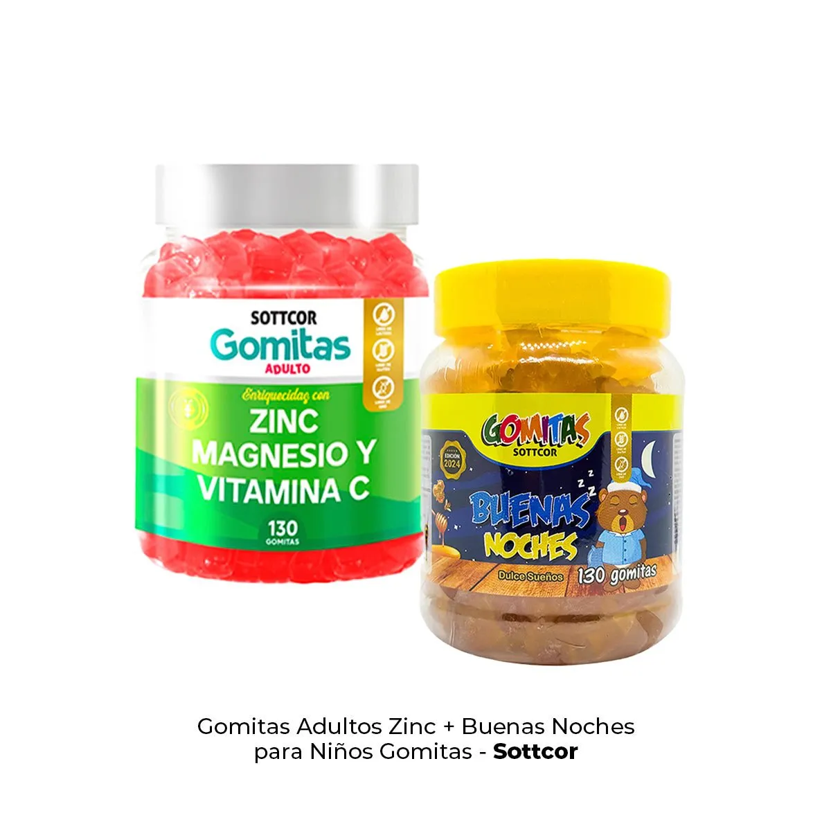 GENERICO - Gomitas Adultos Zinc + Buenas Noches para Niños Gomitas