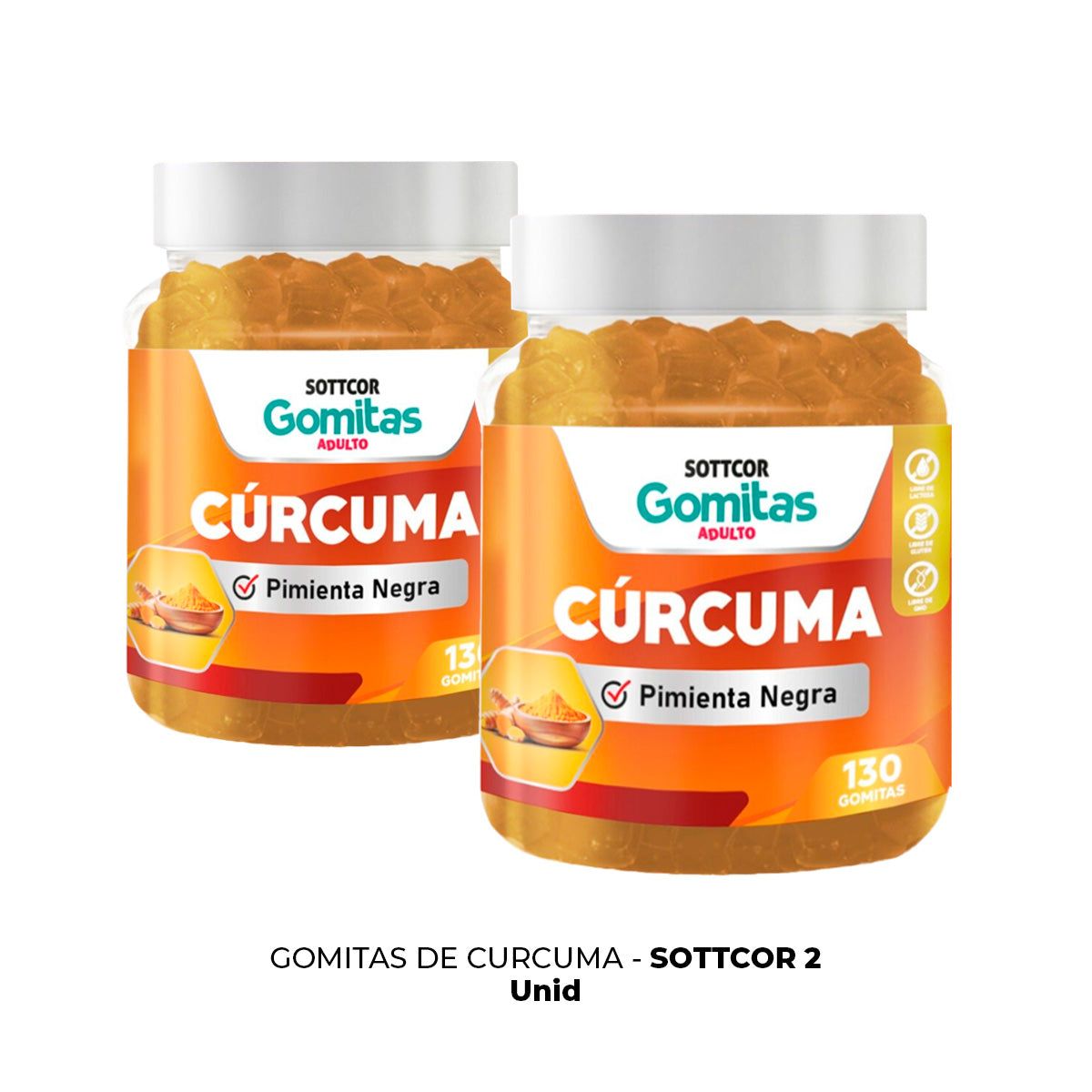 GENERICO - Gomitas De Curcuma Sottcor 2 Pack
