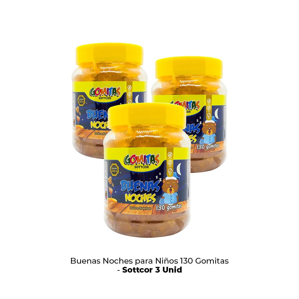 GENERICO - Buenas Noches para Niños Gomitas Sottcor 100gr 3Und