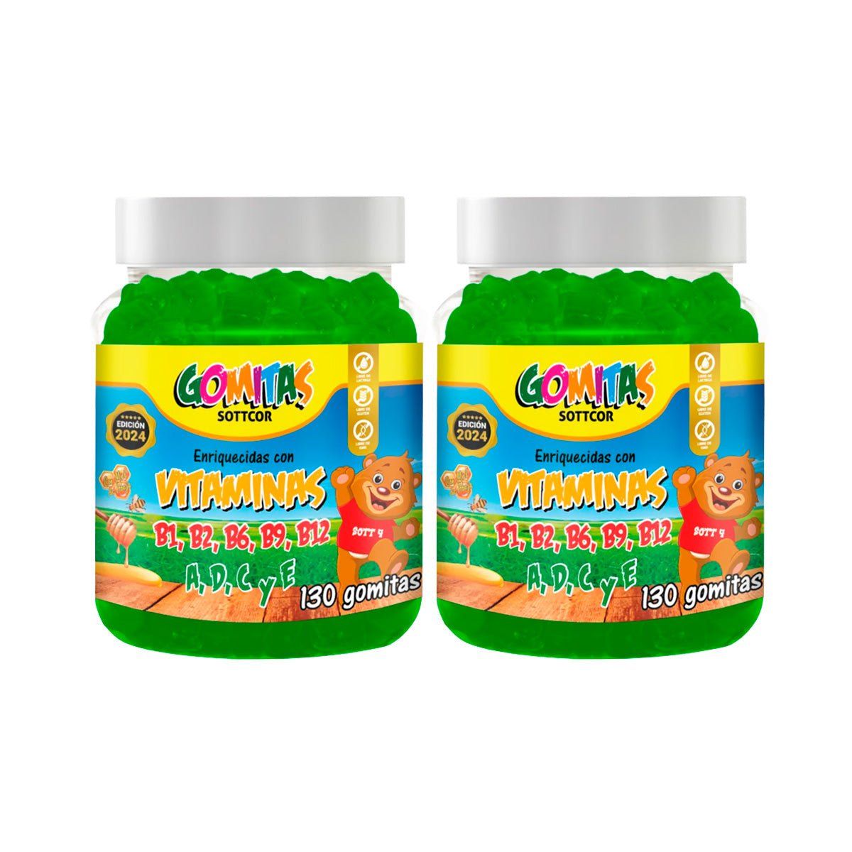 GENERICO - Gomitas para Niños Vitaminas 130 Gomitas Sottcor 2 und