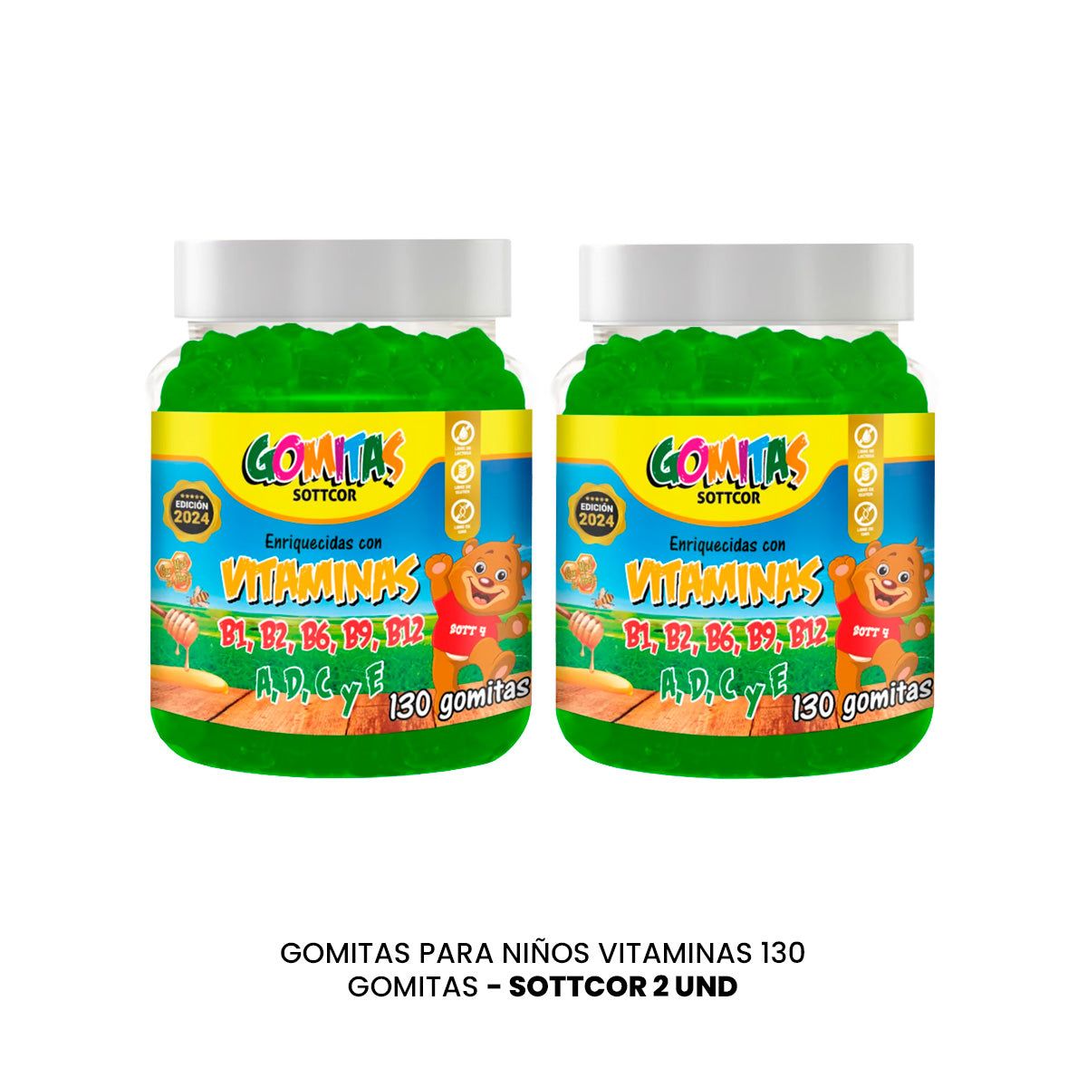 GENERICO - Gomitas para Niños Vitaminas 130 Gomitas Sottcor 2 und