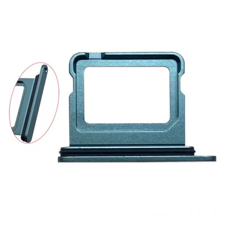GENERICO - Repuesto Bandeja SIM iPhone 16 y 16 Plus Color Verde