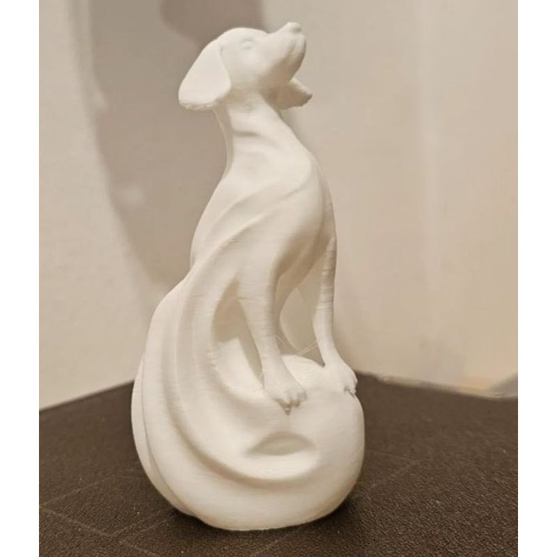 GENERICO - ADORNO EXCLUSIVO PERRO BLANCO 23cm x 10cm x 11cm