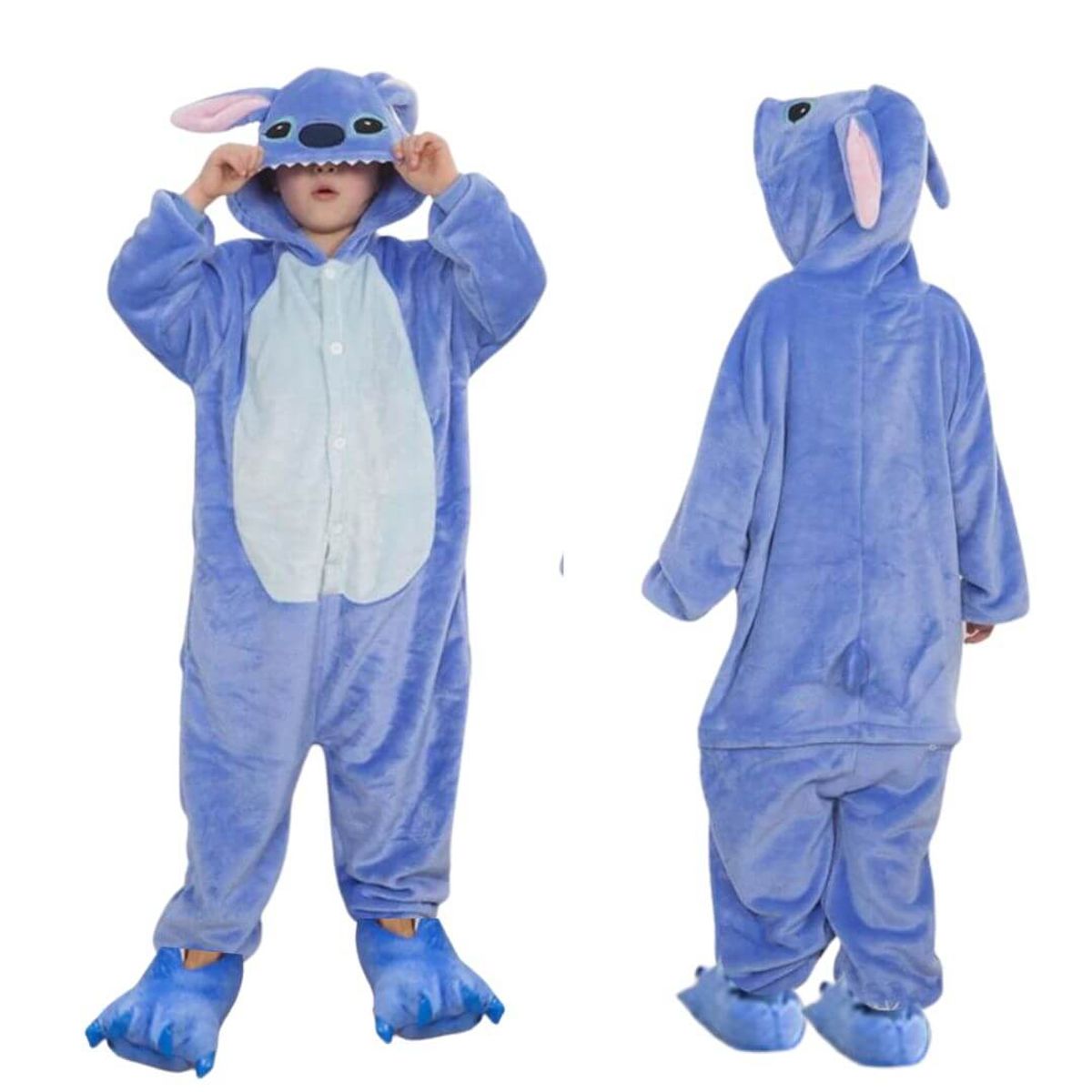 GENERICO - Pijama Onesie Stit Azul Importado Disfraz- Talla 4 hasta 14