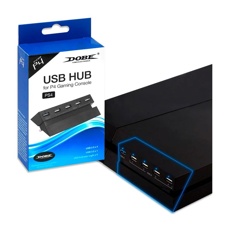 GENERICO - Hub usb para playstation 4 fat extension usb