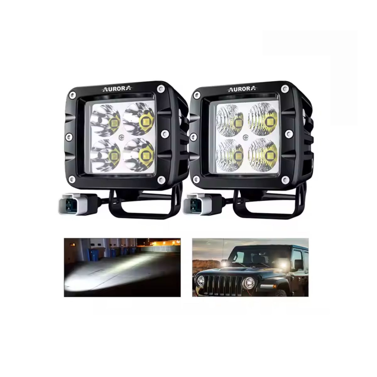 AURORA - FARO DE LED CUBO AURORA TODO TERRENO ALO-2-E4T