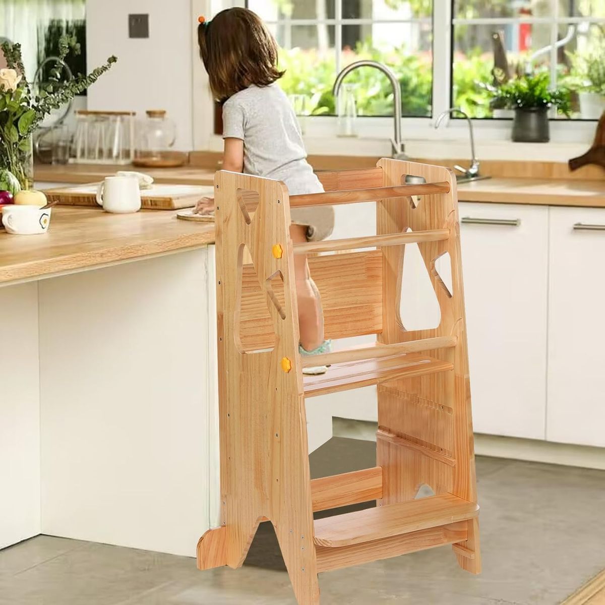 GULI GULI - TORRE DE APRENDIZAJE DE MADERA PARA NIÑOS WOODEN