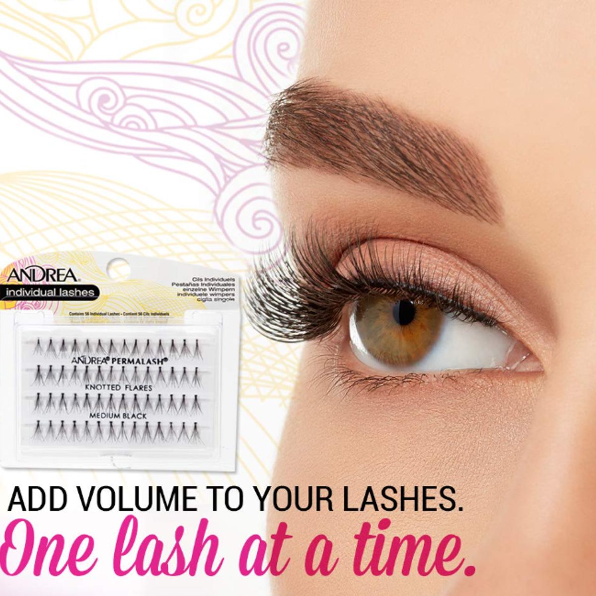 ANDREA - Duo Pack Andrea Pestañas Medium + Pegamento oscuro