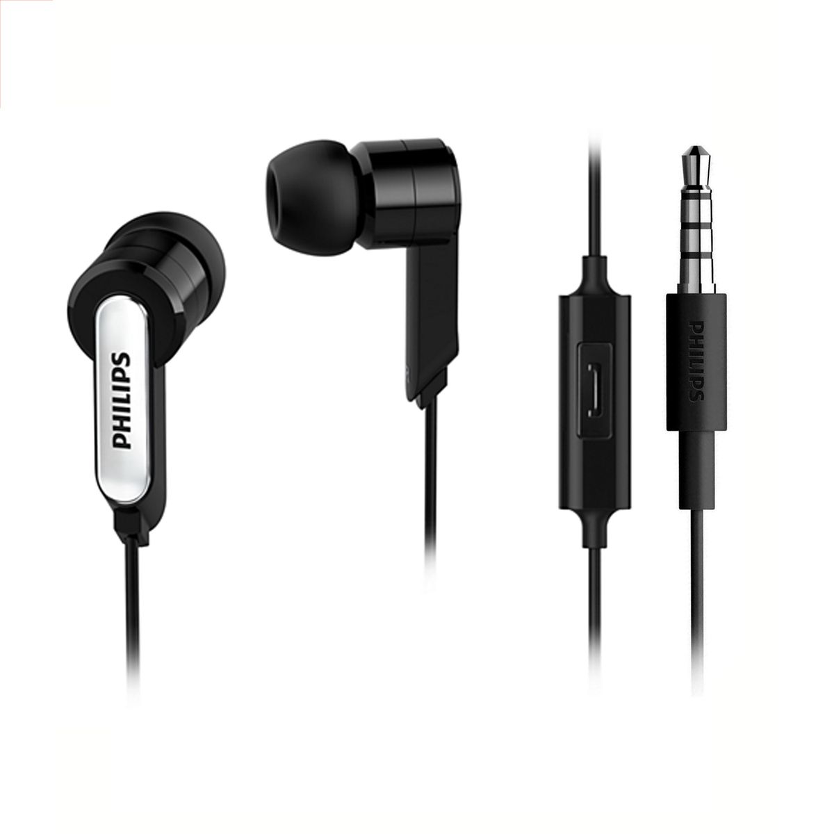 PHILIPS - Audífonos She1405 Con Micro Negro