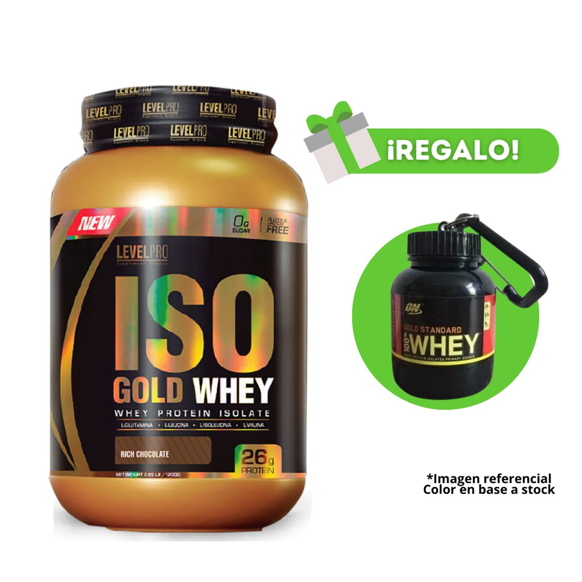 LEVEL PRO - PROTEÍNA ISO GOLD WHEY 11KG CHOCOLATE +