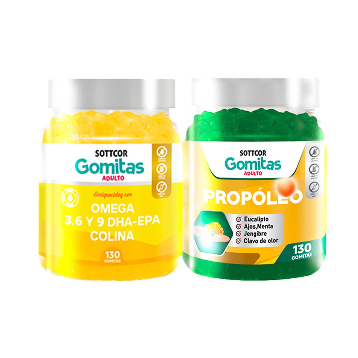 GENERICO - Gomitas Omega 3 + Gomitas de Propolio Adulto