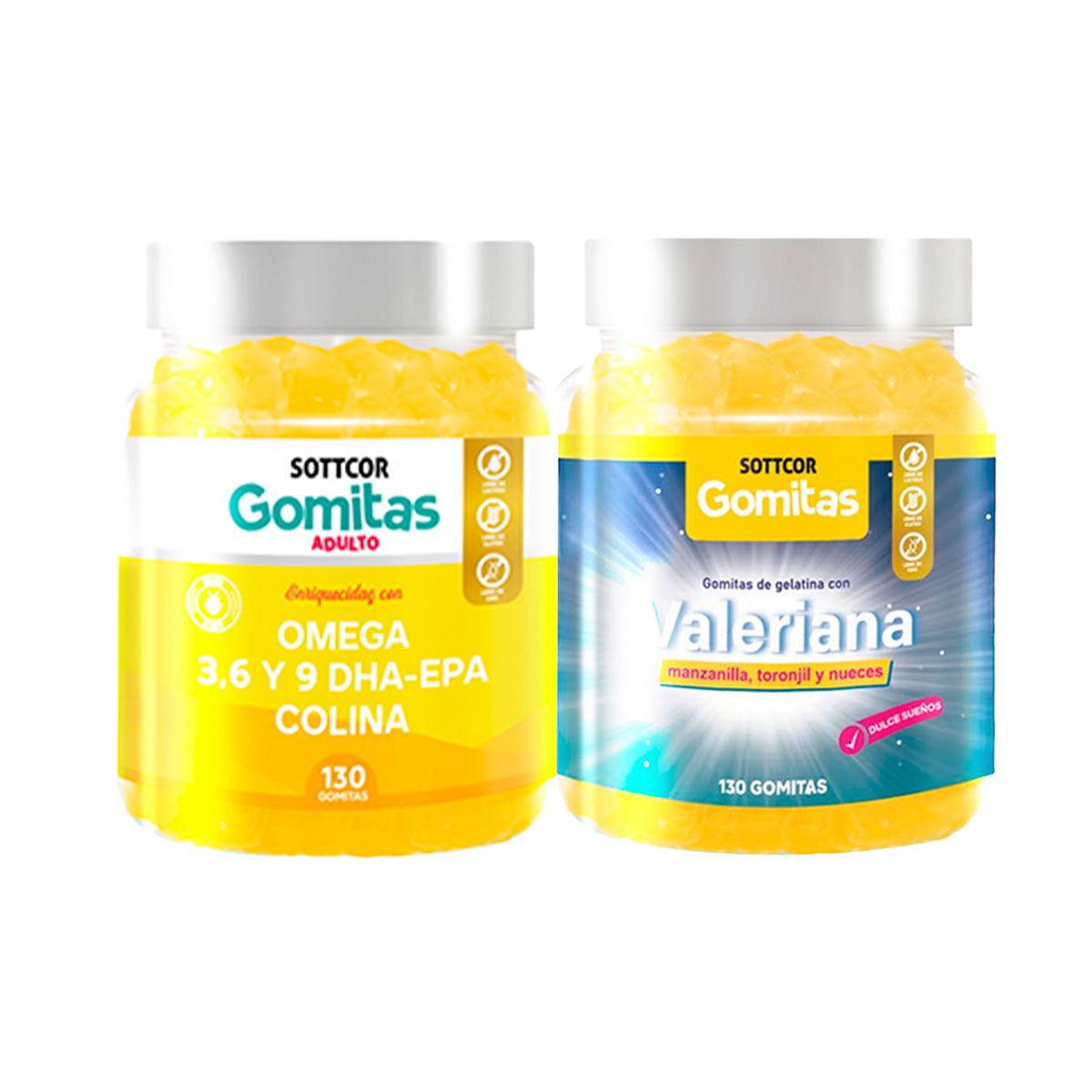 GENERICO - Gomitas Omega 3 + Gomitas de Valeriana Adulto