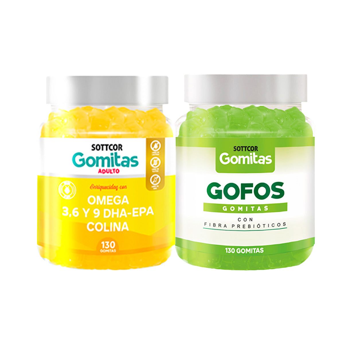 GENERICO - Gomitas Omega 3 +Gomitas Gofo Con Fibra Adulto