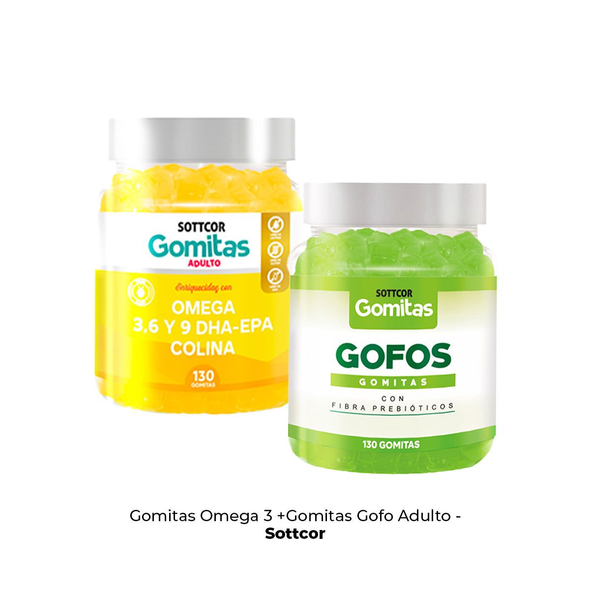 GENERICO - Gomitas Omega 3 +Gomitas Gofo Con Fibra Adulto