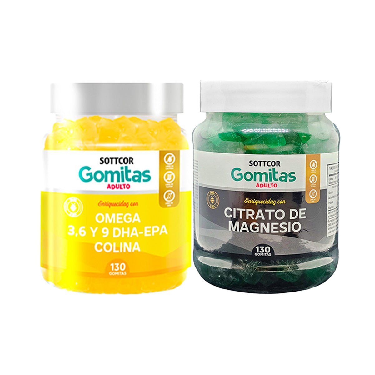 GENERICO - Gomitas Omega 3 + Gomitas Adultos Citrato Magnesio