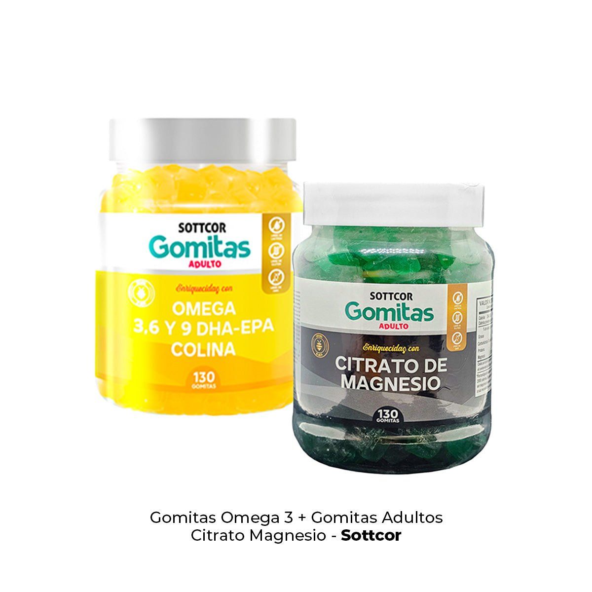 GENERICO - Gomitas Omega 3 + Gomitas Adultos Citrato Magnesio