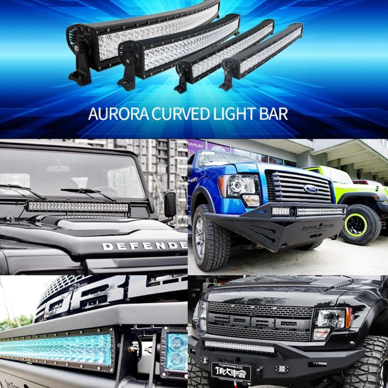 AURORA - Barra LED curva doble fila AURORA ALO-C-S5D1-40-P7E7-H