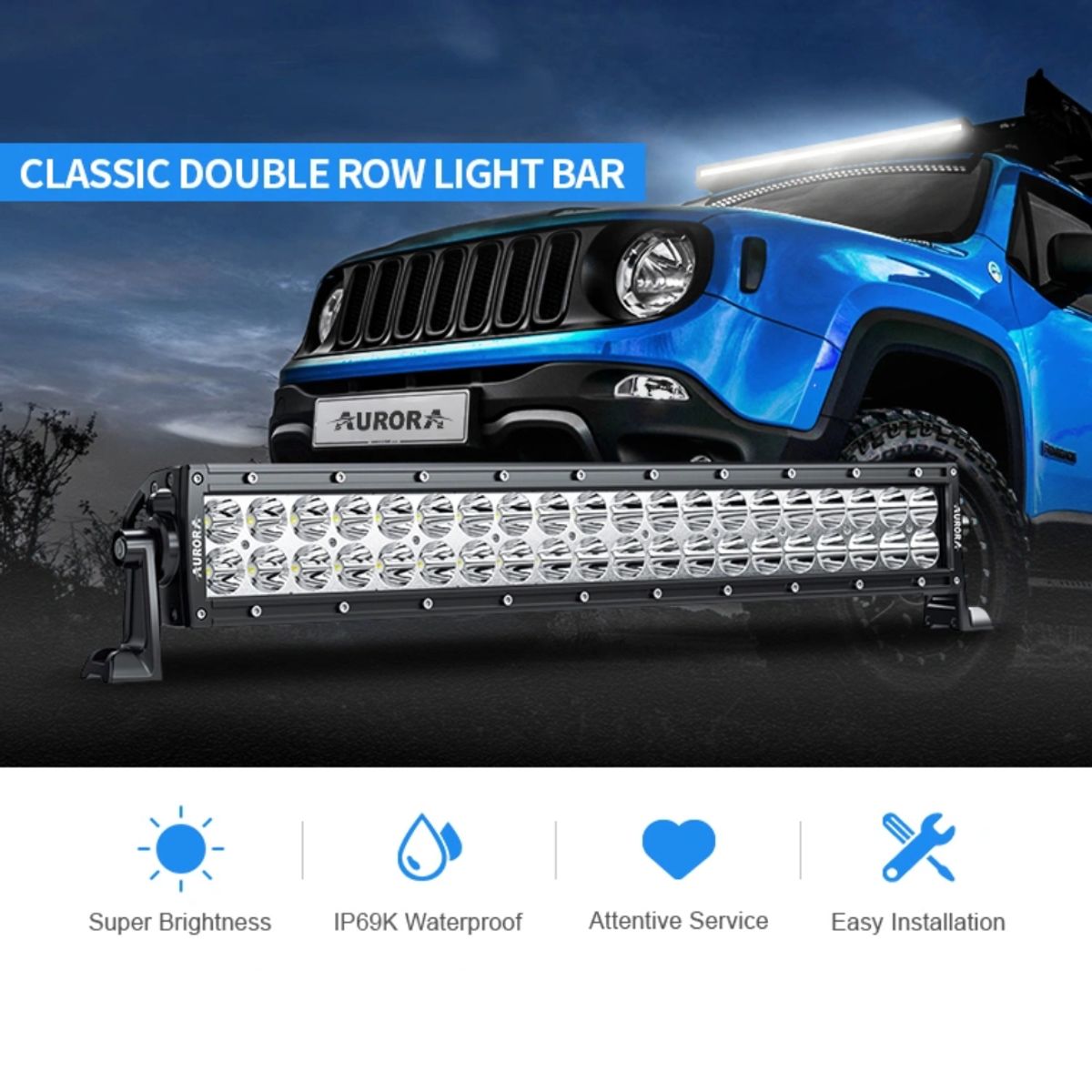 AURORA - BARRA DE LUZ LED AURORA COCHE ALO-10-P4E4D-E3