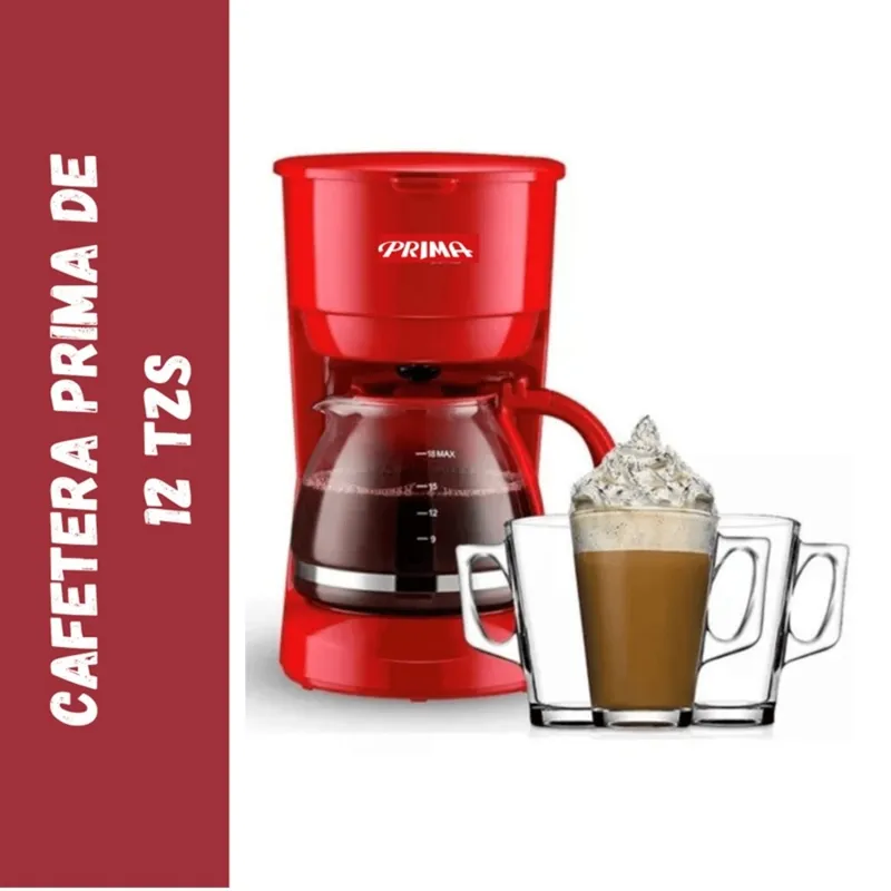 PRIMA - Cafetera Eléctrica PRIMA Ca1091cp-r - Rojo