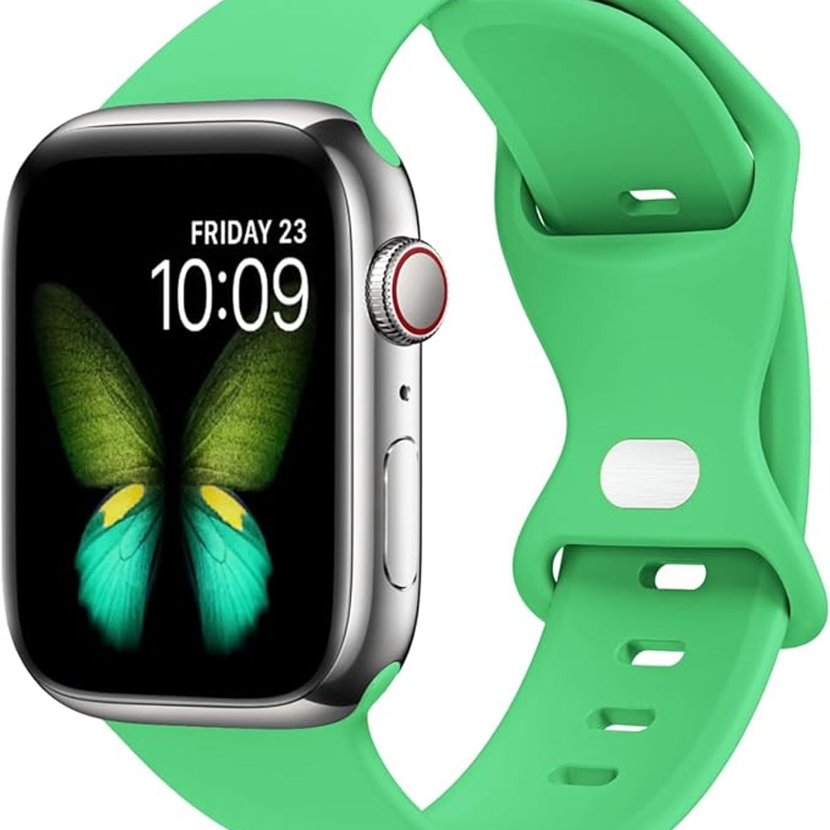 GENERICO - Correa Silicona Apple Watch 38/40/41mm/(Series 10 42mm) M/L Verde