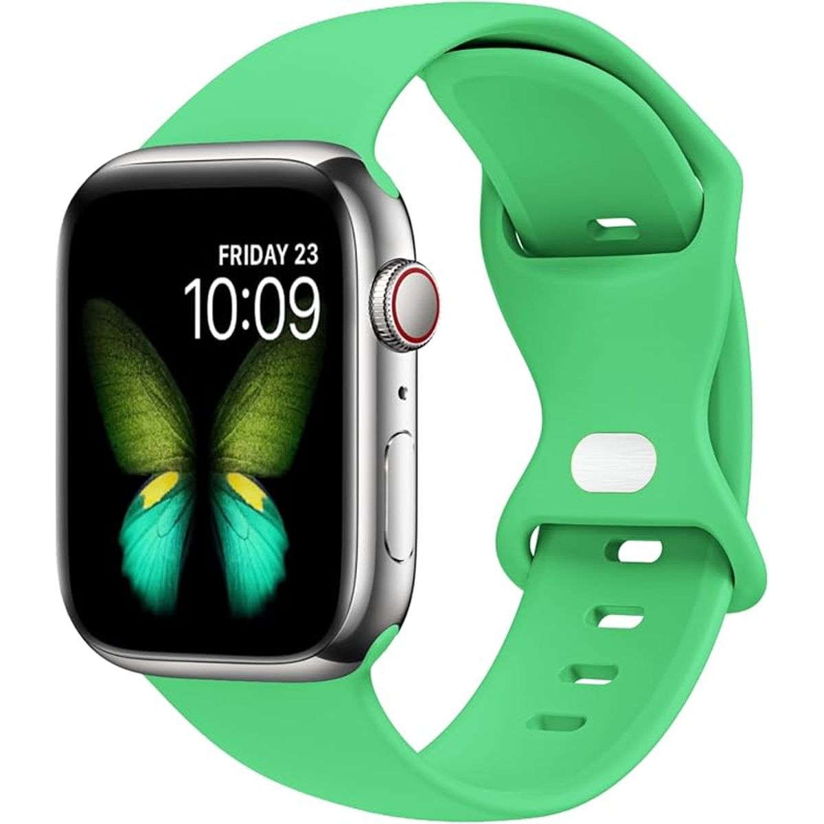 GENERICO - Correa Silicona Apple Watch 38/40/41mm/(Series 10 42mm) M/L Verde