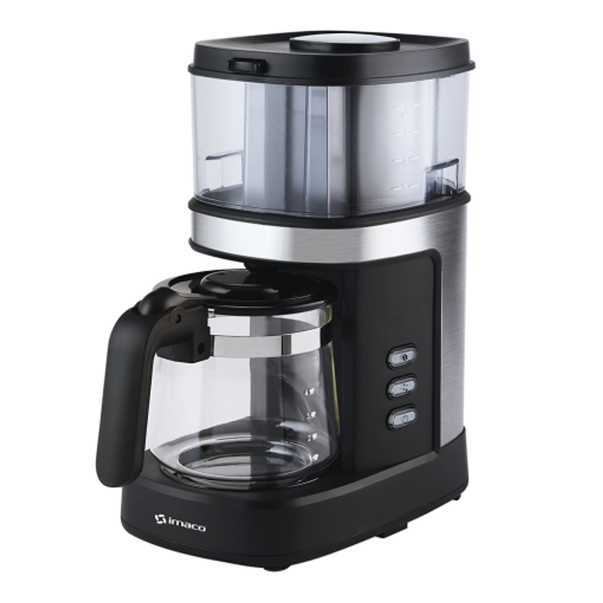 Imaco - Cafetera con Grinder Imaco 4 Tazas ICMG4070 – Negro